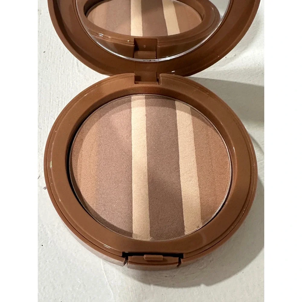 Bronzabelle Ray Of Sunshine Bronzer Highlighter Multi Stripe Compact‎ Mirror